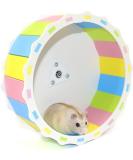 Silent Hamster Wheel Toy Wood-imitated Hamster Running Wheel Exercise Wheel Non Slip Spinner Hamster Cage Accessories for Syrian Hamster Gerbils S Size 5.5 Inches Polyester Plastic - Buy Online on GoSupps.com