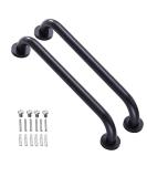 2 Pack 16 Inch Matte Black Shower Grab Bar,ZUEXT Stainless Steel Wall Mount Safety Grab Bar Handle,Bathroom Balance Bar, Safety Hand Rail Support - Handicap, Elderly, Injury, Senior Assist Bath Handle Matte Black 2 Count (… - Buy Online on GoSupps.com