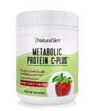 NaturalSlim METABOLIC Protein C-Plus Strawberry Shake Mix - Low Carb Meal Replacement with Vitamins & Minerals - 10 Servings 17.6 oz - Buy Online on GoSupps.com