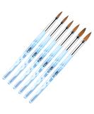 Vesaneae 6-Piece Blue Nail Art Brush Set - UV Gel Acrylic Manicure Tools & Nail Polish Brushes - Buy Online on GoSupps.com