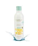 Jean & Len Sensitive Kids Sunscreen LSF 50+ | Coral-Friendly Vegan Octocrylen-Free | Perfect for Children 6+ Months | 250 ml - Buy Online on GoSupps.com