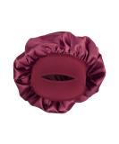 MELTU 1 Pack Hair Bonnet for Sleeping Satin Bonnet with Wide Elastic Band Silk Hair Wrap for Sleeping Soft Sleep Cap Red - Buy Online on GoSupps.com