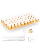 50 Pcs Mini Dropper Bottles Empty Glass Tincture Bottles with Golden Caps Perfume Sample Vials for Essential Oils&Body Oil&Liquids Traveling DIY Containers Included Pipette&Funnel (2ml) - Buy Online on GoSupps.com