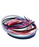18-Piece Satin Hair Bands Gentle Touch Headbands for Women & Girls 1cm DIY Hair Accessories in 18 Colors - Buy Online on GoSupps.com