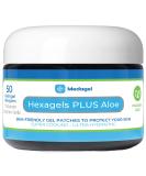 Hexagels Plus Aloe Vera Hydrogel Pads - Paraben Free Blister Prevention & Skin Irritation Relief (50ct - Buy Online on GoSupps.com