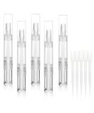 UPZIGS 5ml Transparent Twist Pen - Cuticle Oil Applicator, Nail & Eyelash Growth, Lip Gloss Container - 5 Pack - Buy Online on GoSupps.com