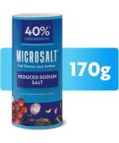 Microsalt 40% Less Sodium Salt Regular Salt Substitute Seasoning Salt for Snacks Full Flavor Less Sodium (170 g. Pack of 1) - Buy Online on GoSupps.com