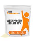 BulkSupplements.com Whey Protein Isolate 90% - Isolate Protein Powder - Flavorless Protein Powder - Unflavored Protein Powder - Whey Protein Powder - Whey Isolate Protein Powder (1 Kilogram - 2.2 lbs) 33 Servings (Pack of 1) - Buy Online on GoSupps.com