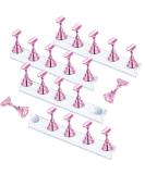 Justotry 4 Set Pink Nail Stand - Press On Nails Display & Nail Tips Holder for DIY Manicure - Beginner Acrylic Nail Accessories - Buy Online on GoSupps.com