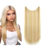Buy Iluu Secret Hidden Wire Straight Hair Extensions - 22in 80g Heat-Resistant Synthetic Fiber Blonde Highlights for Women - International Shipping Available - Buy Online on GoSupps.com