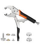 Sopnom Heavy Duty Snap Fasteners Tool Adjustable Snap Buttons Kit Tool Vice-Grip Tool  Includes 10 Sets 15mm Snaps for Boat Cover  Replacing Metal Snaps  Repairing Boat Covers  Canvas  Sewing  Tarps Black - Buy Online on GoSupps.com