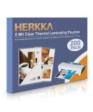 HERKKA 200 Pack Laminating Sheets Holds 8.5 x 11 Inch Sheets 5 Mil Clear Thermal Laminating Pouches 9 x 11.5 Inch Lamination Sheet Paper for Laminator Round Corner Letter Size - Buy Online on GoSupps.com