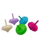 Buy GICO Onion Shape Wooden Spinning Top Set - 4 Pastel & 1 Natural - Perfect Kids' Toy | International Shipping Available - Buy Online on GoSupps.com