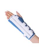 Adjustable Wrist Support Brace for Carpal Tunnel - Forearm Immobilizer Splint for Sports Injuries Tendonitis Fractures - Unisex Large Blue - Buy Online on GoSupps.com
