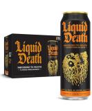 Liquid Death Squeezed To Death Sparkling Water 8-Pack - Orange Flavored Low Calorie & Low Sugar - 19.2oz Cans for International Shipping - Buy Online on GoSupps.com