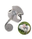 Adjustable Rabbit Leash Rabbit Leash Rabbit Accessories Cat Harness Set with Lead Pet Harness and Lead for Bunny Cat Little Pet Walking 27-35 cm 1.20 m - Buy Online on GoSupps.com