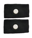 SwimCell Travel Sickness Bands - Adult & Children Wristbands for Morning Sickness Relief - Black - Large (1 Pair) - Buy Online on GoSupps.com