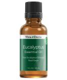 Viva Doria 100% Pure Eucalyptus Globulus Essential Oil 1 Fl Oz - Undiluted & Food Grade for Aromatherapy & Wellness - Buy Online on GoSupps.com