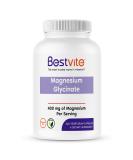 BESTVITE Magnesium Glycinate 400mg - 240 Vegetarian Capsules, Vegan, Non-GMO, Gluten Free - Buy Online on GoSupps.com