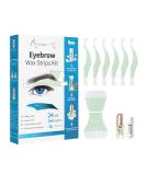 Beauty7 Eyebrow Wax Strips for Men - Sensitive Skin Hair Removal with Pearl Powder & Essential Oil - 20 Pieces - Buy Online on GoSupps.com