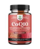 CoQ10 200mg Liquid Capsules - High Absorption Coenzyme Q10 for Heart Health Energy Support Fertility & Immune System - International Shipping Available - Buy Online on GoSupps.com