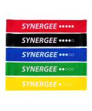 Synergee Mini Loop Resistance Bands - Multicolor 5 Pack for Home & Gym Workouts - Optimal Fitness & Exercise Accessory - Buy Online on GoSupps.com