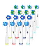 16 Pcs Replacement Toothbrush Heads for Braun Oral-B 7000/Pro 1000/9600/5000/3000/8000/Genius and Smart Electric Toothbrush - Buy Online on GoSupps.com