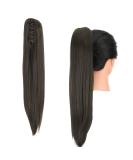 54cm Dark Brown Gairyan Ponytail Extensions | Clip In Synthetic Hair Extensions for Women | Smooth Long Hair Braid - Buy Online on GoSupps.com