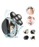 6 in 1 Electric Head Shaver for Bald Men - Premium Bald Head Shaver & Trimmer - Perfect Gifts for Men (Beige - Buy Online on GoSupps.com