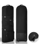 DAREKUKU 50 Inch Soft Golf Travel Bag - Heavy Duty 900D Polyester Oxford, Wear Resistant, Extra Storage Pocket, Upgraded Rubber Wheels - Black - Buy Online on GoSupps.com
