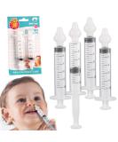 Silicon Baby Nasal Aspirator Syringe - 4PCS Baby Nasal Cleaner Set for Infant/Kid - Safe and Quick Nose Rinsing Tool - Buy Online on GoSupps.com
