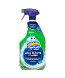 Scrubbing Bubbles Mega Shower Foamer Disinfecting Spray, Multi-Surface Bathroom and Tile Cleaner Grime Fighter, Removes 100% Soap Scum, Rainshower Scent, 32 oz - Buy Online on GoSupps.com