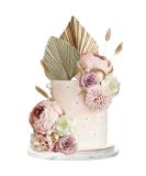 Euduq 29-Piece Boho Cake Decoration Set - Floral & Palm Leaf Decor for Birthdays Weddings & Baby Parties - Buy Online on GoSupps.com