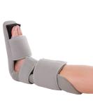 BraceAbility Padded 90 Degree Plantar Fasciitis Boot - Soft Night Splint for Foot & Ankle Support | Medium Grey - Buy Online on GoSupps.com
