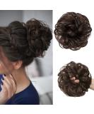 JJStar Large Dark Brown Hair Part with Rubber Band | Hair Ties for Updos & Messy Buns - Perfect for Women & Girls - Buy Online on GoSupps.com