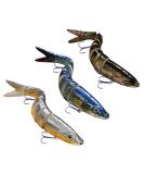 3-Piece Wobbler Set - Multi-Joint Angel Bait for Pike Mackerel & Trout Fishing - Premium Artificial Bait & Accessories - Buy Online on GoSupps.com