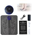 Buy EMS Foot Massage Device - Foldable Intelligent Mat with 8 Modes & 19 Frequencies | Portable USB for Pain Relief & Blood Circulation - Buy Online on GoSupps.com