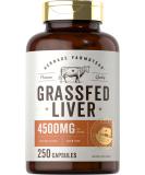 Herbage Farmstead Grassfed Beef Liver Capsules 4500mg | 250 Count | Non-GMO & Gluten-Free - Buy Online on GoSupps.com