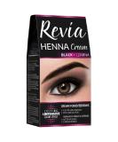Revia Henna for Eyebrows Cream - Black | Long-Lasting Natural Look - Worldwide Shipping - Buy Online on GoSupps.com