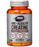 Now Foods Kre-Alkalyn Creatine - 120 Capsules | Premium Creatine Supplement for Enhanced Performance & Recovery | International Shipping Available - Buy Online on GoSupps.com