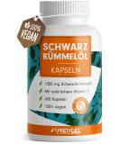 Buy 400x Vegan Black Cumin Oil Capsules 1000mg - Gelatin-Free Natural Vitamin E Certified & Laboratory Tested - 200 Day Supply - Buy Online on GoSupps.com