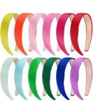 SIQUK 12pcs Satin Hair Ties & Slide-Resistant Headbands - Colorful Hair Accessories for Women & Girls - Buy Online on GoSupps.com