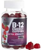 High Absorption Vitamin B12 Gummies 4500mcg for Energy Support - 60 Plant-Based Vegan Gummies, Raspberry Flavor - Adults & Kids - Buy Online on GoSupps.com