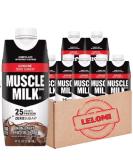 Muscle Milk Protein Shake - Zero Sugar 25g Protein Chocolate 4g Fiber - Ready to Drink 8 Pack - Energizing Snack with Calcium & Vitamins | International Shipping - Buy Online on GoSupps.com