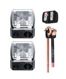Dual Eyebrow and Eyeliner Makeup Sharpener - 2 Hole Pencil Sharpener for Eye and Lip Makeup - Buy Online on GoSupps.com
