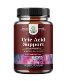 Herbal Uric Acid Cleanse & Detox - Daily Kidney Support Supplement with Tart Cherry Extract - 120 Capsules for Joint Health & Detox - Buy Online on GoSupps.com