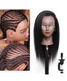 Real Hair Training Head Puppet for Shop Window Display - 100% Realistic Doll with Free Clamp (C14) - Buy Online on GoSupps.com