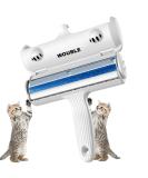 Pet Hair Remover Roller - Self-Cleaning Brush for Dogs and Cats - Removes Fur from Furniture, Carpets, and Laundry - Reusable - White - Buy Online on GoSupps.com