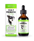 Probiotic for Dogs 3 in 1 probiotics Drops for Gut Health Relieve Diarrhea and Indigestion Dog Digestive Immune Bowel Support for All Ages and Breeds Dogs Bacon Flavor - 60ml / 2 fl.oz - Buy Online on GoSupps.com