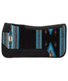 Weaver Leather Pony Contoured Wool Blend Saddle Pad - Black/Blue (35-1676-S8) - Buy Online on GoSupps.com